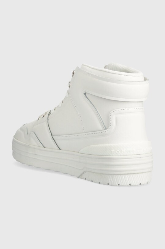 Obuća Kožne tenisice Tommy Hilfiger TH BASKET SNEAKER HI FW0FW07757 bijela