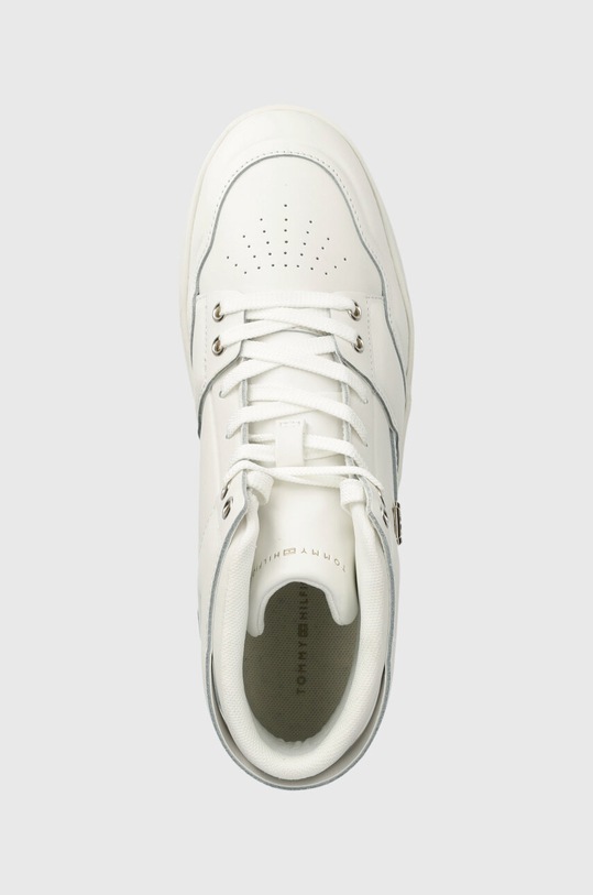 Кожаные кроссовки Tommy Hilfiger TH BASKET SNEAKER HI белый FW0FW07757