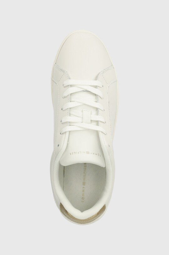 Tommy Hilfiger sneakersy skórzane ESSENTIAL CUPSOLE SNEAKER GOLD biały FW0FW07869