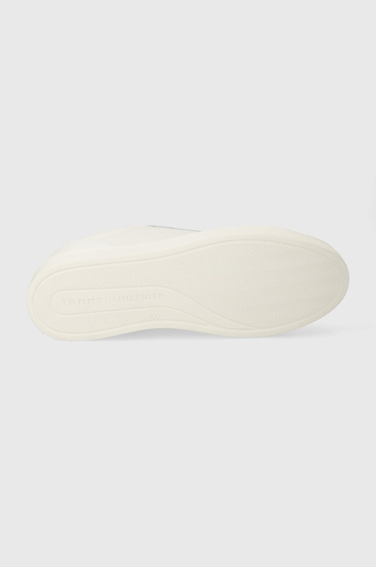Tommy Hilfiger sneakers in pelle ESSENTIAL CUPSOLE SNEAKER GOLD FW0FW07869 bianco