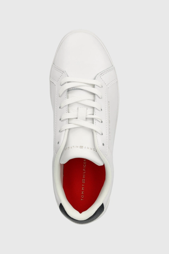 Шкіряні кросівки Tommy Hilfiger ESSENTIAL CUPSOLE SNEAKER білий FW0FW07687