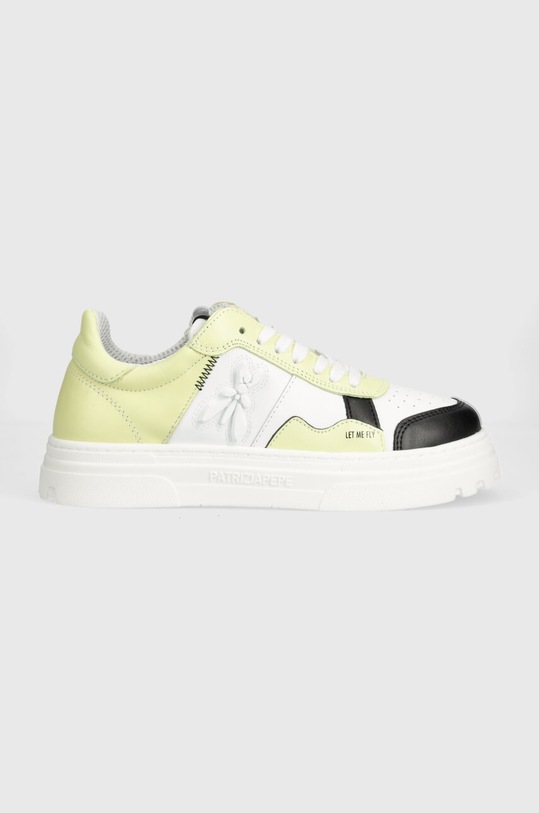 Кожени маратонки Patrizia Pepe платформа зелен 2Z0008.L011.FE31