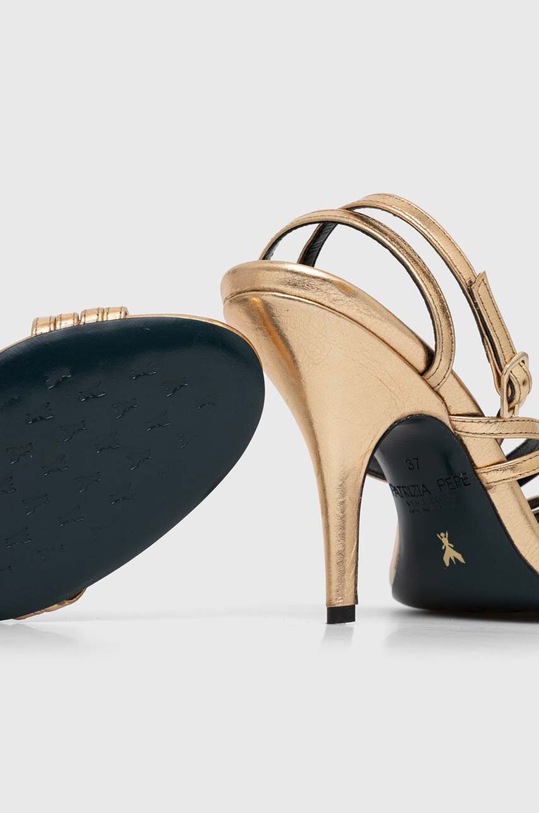 Obuwie Patrizia Pepe sandały skórzane 8X0005.L031.Y442 złoty