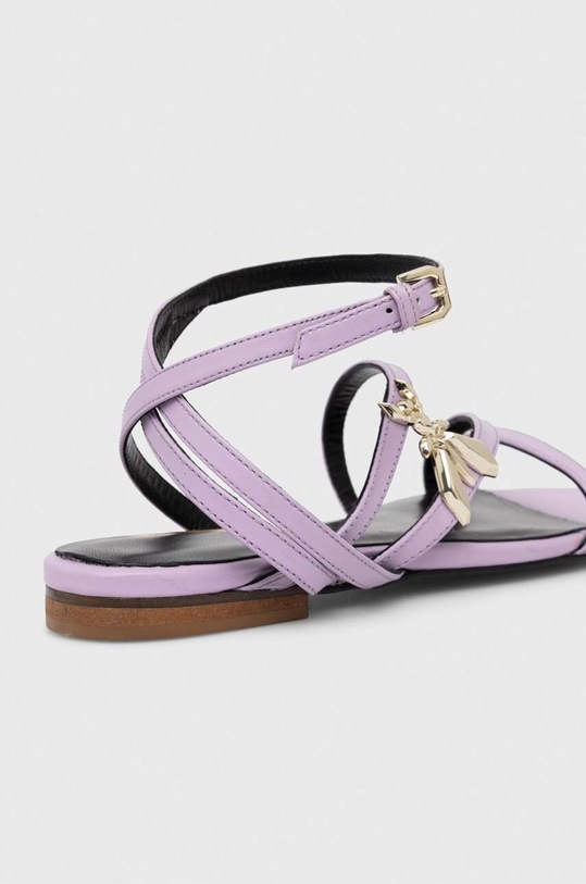 Patrizia Pepe sandały skórzane fioletowy 8X0012.L048.M480