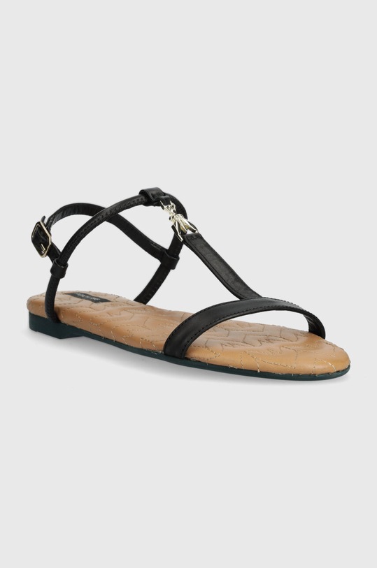 Δερμάτινα σανδάλια Patrizia Pepe 8X0025.L048.FBE4 μαύρο SS24