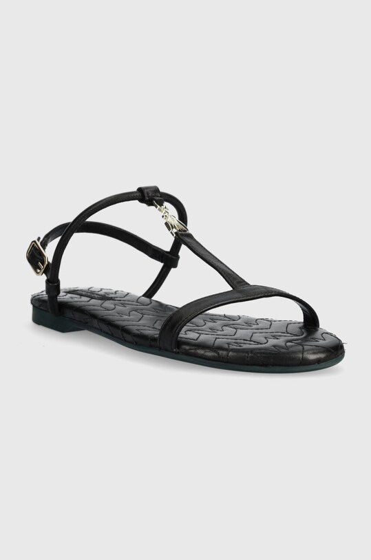 Кожени сандали Patrizia Pepe 8X0025.L048.K103 черен SS24