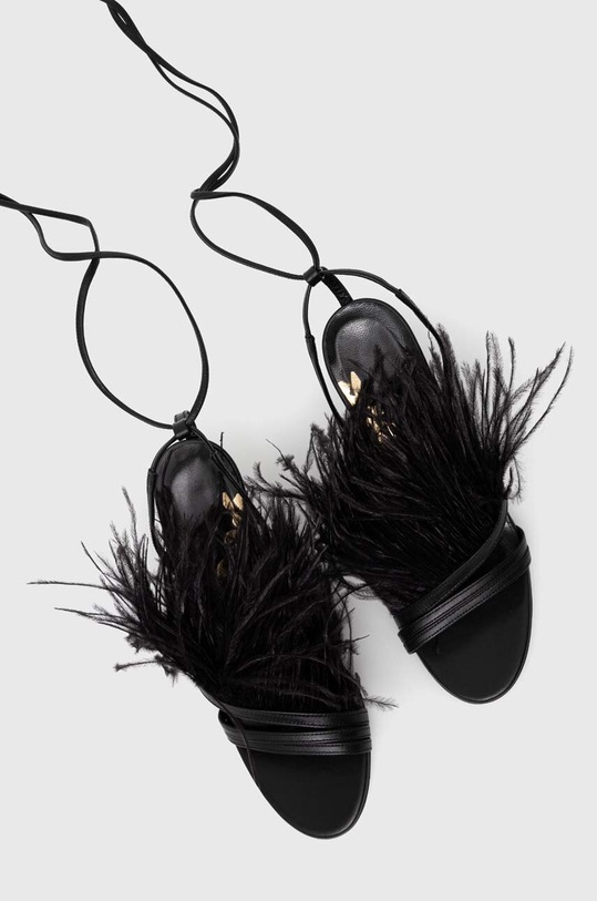 Kožené sandále Patrizia Pepe čierna 8X0034.L048.K103