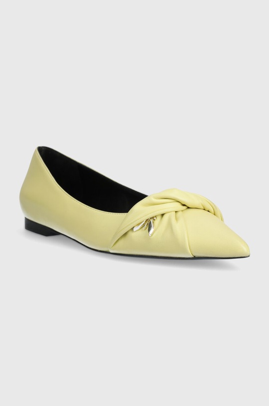 Patrizia Pepe balerini de piele 8Z0015.L048.Y430 galben SS24