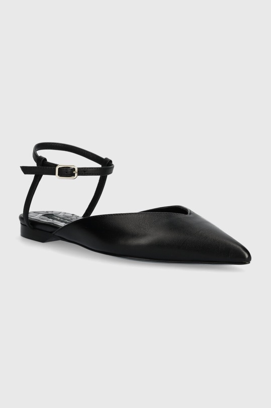 Patrizia Pepe bőr balerina cipő 8Z0103.L048.K103 fekete SS24