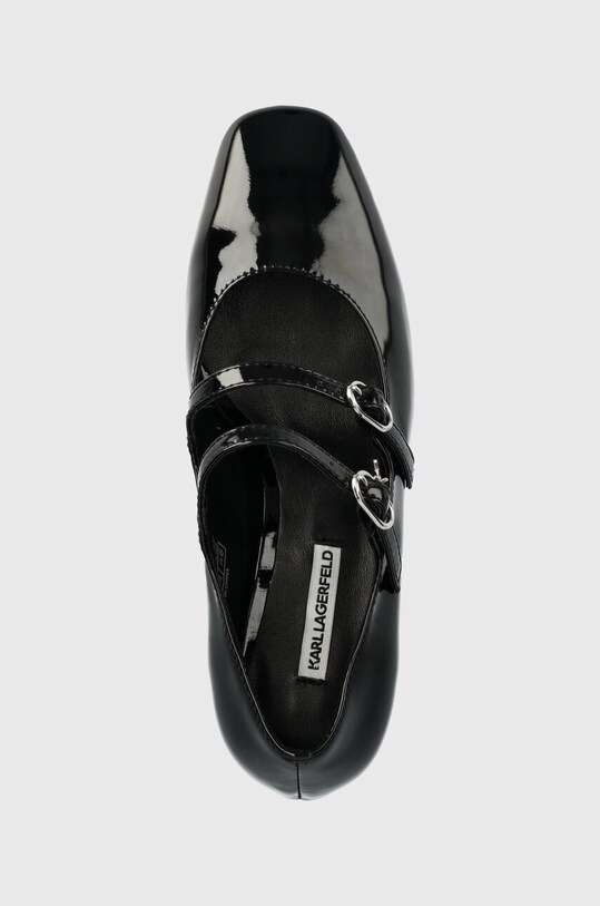 Karl Lagerfeld czółenka skórzane TETRA HEEL czarny KL31613.1BP