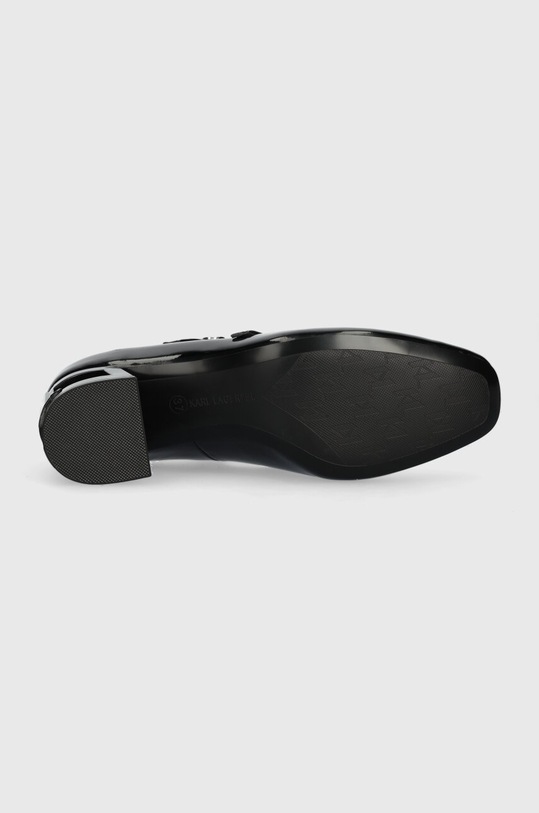 Karl Lagerfeld czółenka skórzane TETRA HEEL KL31613.1BP czarny