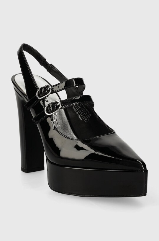 Kožené lodičky Karl Lagerfeld SOIREE PLATFORM KL93114.1BP černá SS24