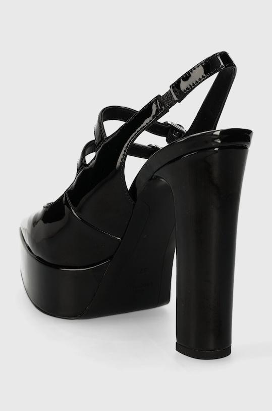 Obuwie Karl Lagerfeld czółenka skórzane SOIREE PLATFORM KL93114.1BP czarny