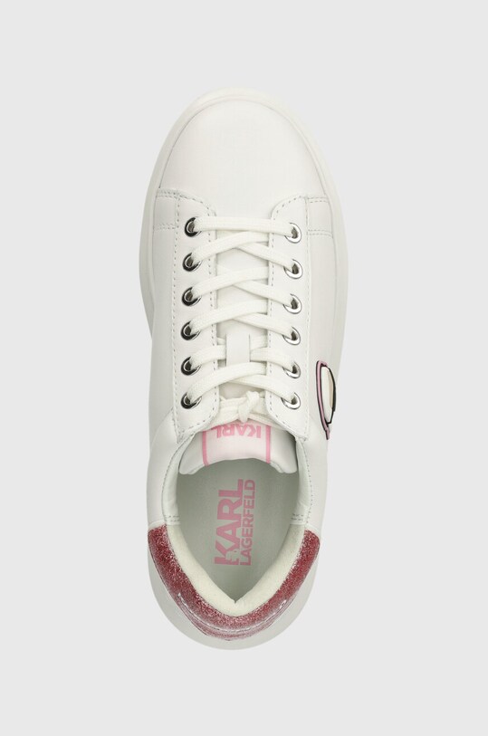 Karl Lagerfeld sneakersy skórzane KAPRI biały KL62530N.01P