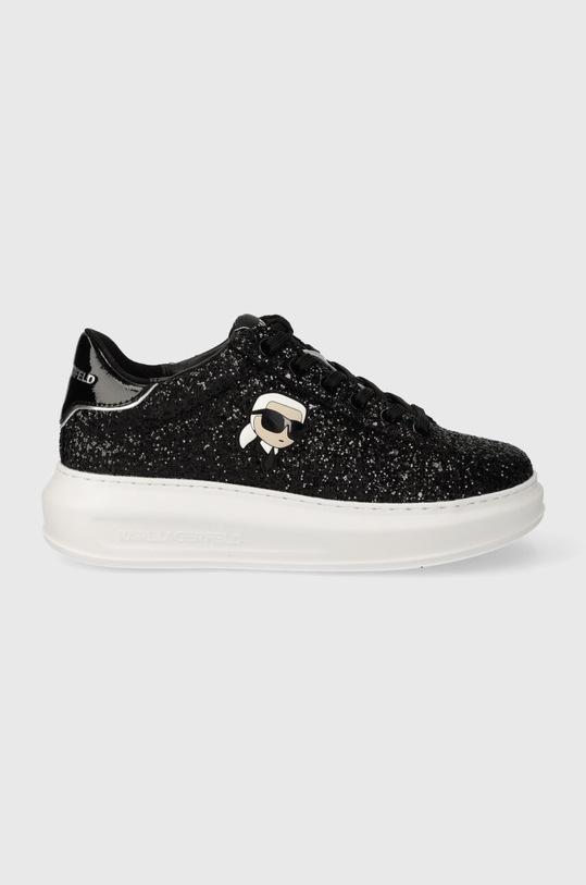 Karl Lagerfeld sneakers KAPRI pelle fiore nero KL62573N.GS0