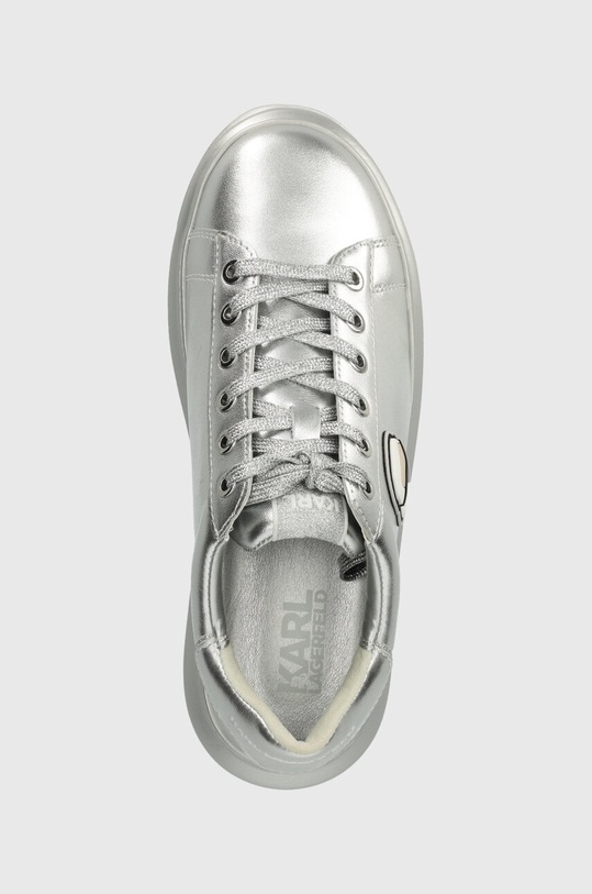 Kožené tenisky Karl Lagerfeld KAPRI stříbrná KL62531M.1SL