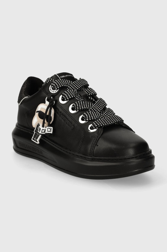 Karl Lagerfeld sneakersy skórzane KAPRI KL62576N.00X czarny SS24