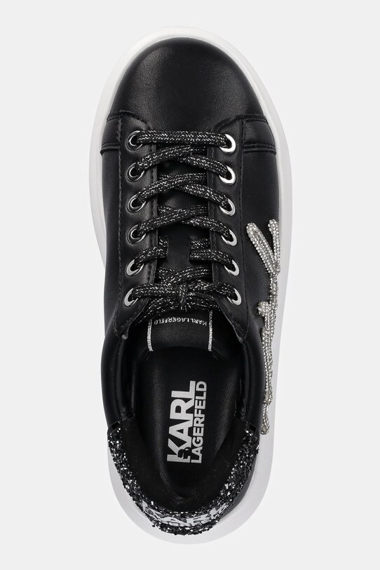 Karl Lagerfeld sneakers din piele KAPRI negru KL62510G.00S