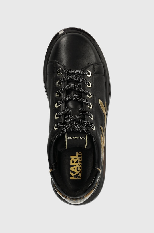 Karl Lagerfeld bőr sportcipő KAPRI KUSHION fekete KL62611F.00G