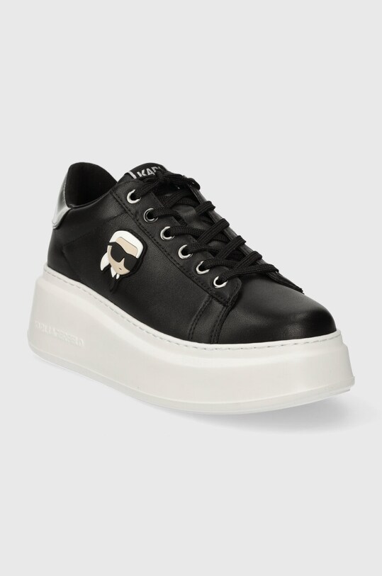 Karl Lagerfeld sneakersy skórzane ANAKAPRI KL63530N.000 czarny SS24