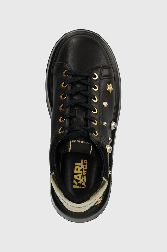 Karl Lagerfeld sneakersy skórzane ANAKAPRI czarny KL63579G.00G