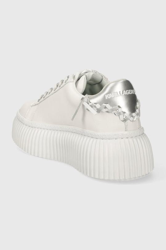 Obuwie Karl Lagerfeld sneakersy skórzane KREEPER LO KL42372A.01S biały