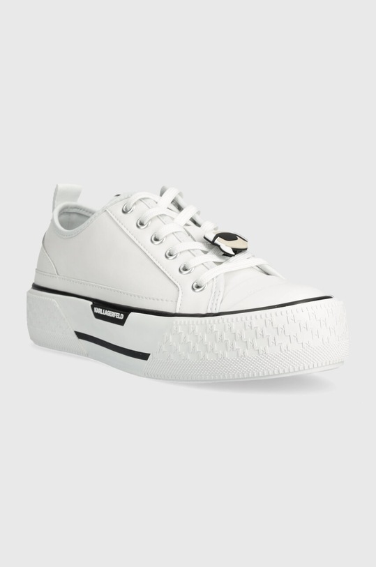 Karl Lagerfeld tenisówki skórzane KAMPUS MAX III KL60610.011 biały SS24