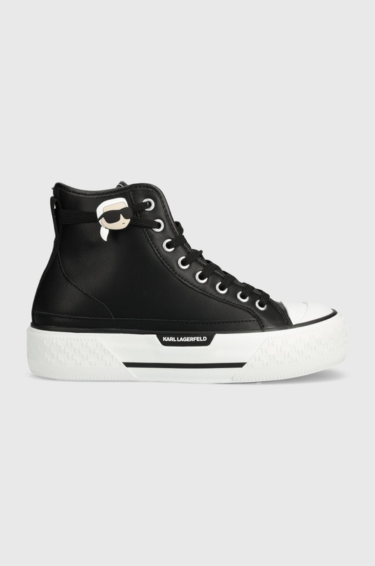 Karl Lagerfeld tenisi de piele KAMPUS MAX III platformă negru KL60640.000