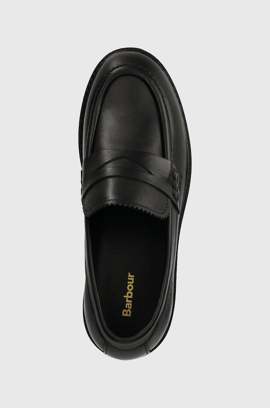 Barbour mokasyny skórzane Norma czarny LFO0672BK51