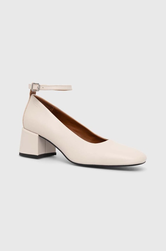 Vagabond Shoemakers czółenka skórzane ADISON słupek beżowy 5739.001.02