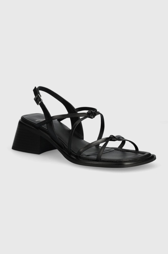 Vagabond Shoemakers sandały skórzane INES słupek czarny 5711.101.20