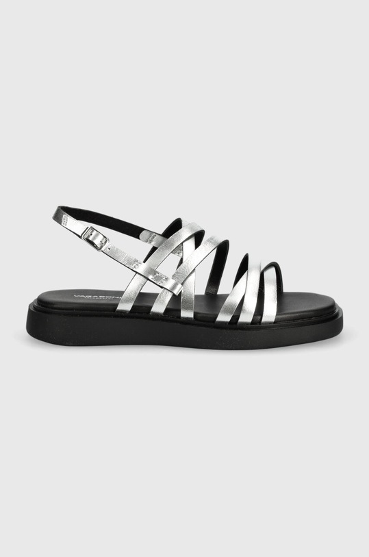 Vagabond Shoemakers sandały skórzane CONNIE 5757.583.79 srebrny SS24