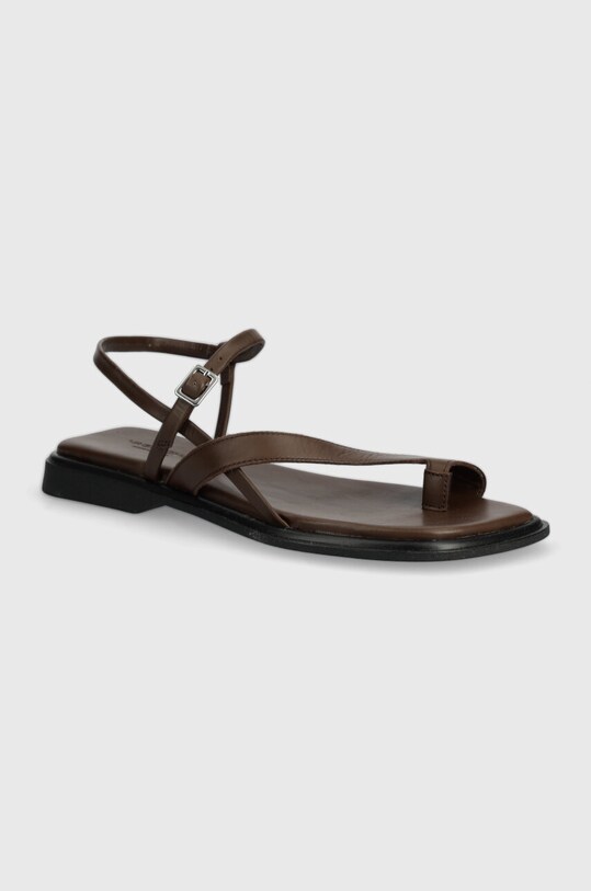 Δερμάτινα σανδάλια Vagabond Shoemakers IZZY φλατ καφέ 5513.001.35