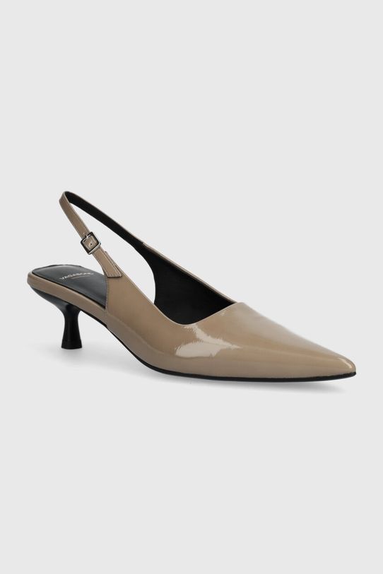 Kožne štikle Vagabond Shoemakers LYKKE lakirana koža bež 5714.360.09