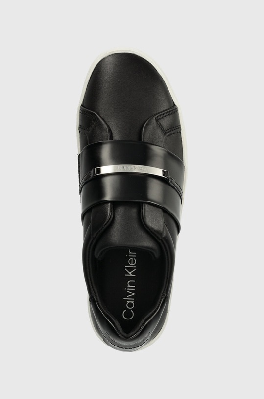 Tenisky Calvin Klein FLATFORM CUPSOLE SLIP ON W/HW černá HW0HW01862