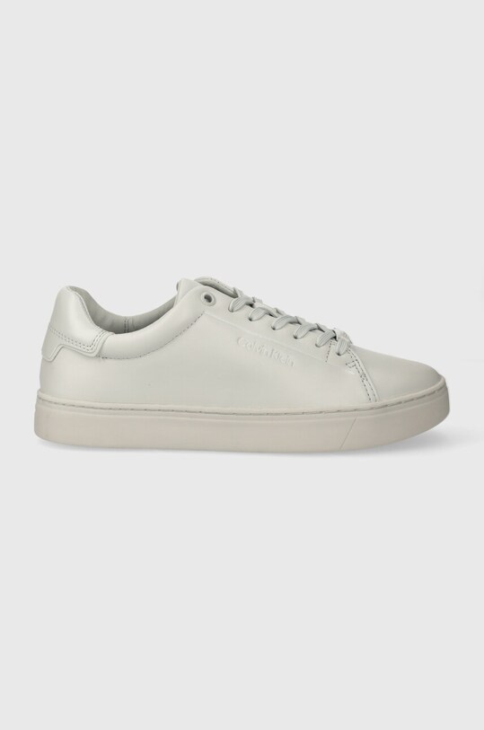 Шкіряні кросівки Calvin Klein CLEAN CUPSOLE LACE UP Planet friendly сірий HW0HW01863