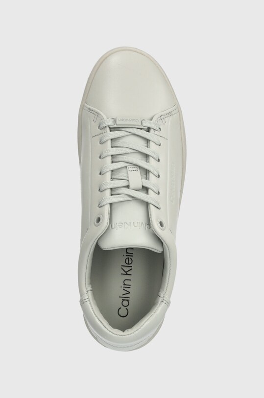 Шкіряні кросівки Calvin Klein CLEAN CUPSOLE LACE UP сірий HW0HW01863