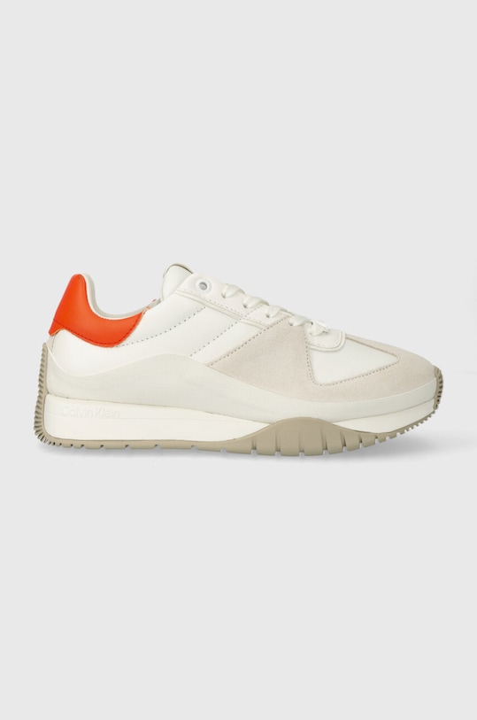 Calvin Klein sneakers ORIGIN RUNNER sintetic alb HW0HW01874