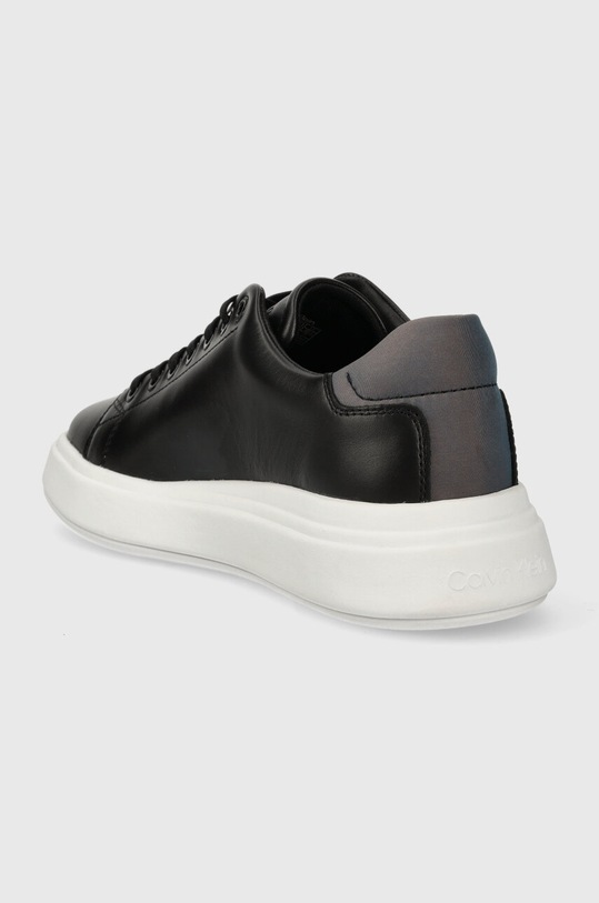 Boty Kožené tenisky Calvin Klein RAISED CUPSOLE LACE UP LUMINOUS HW0HW01997 černá