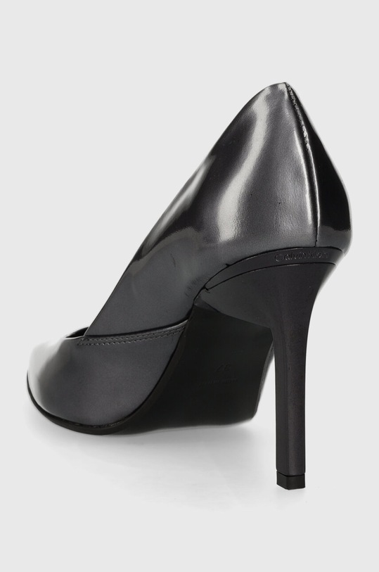 Boty Kožené lodičky Calvin Klein GEO STILETTO PUMP 90 - PEARL HW0HW01998 šedá