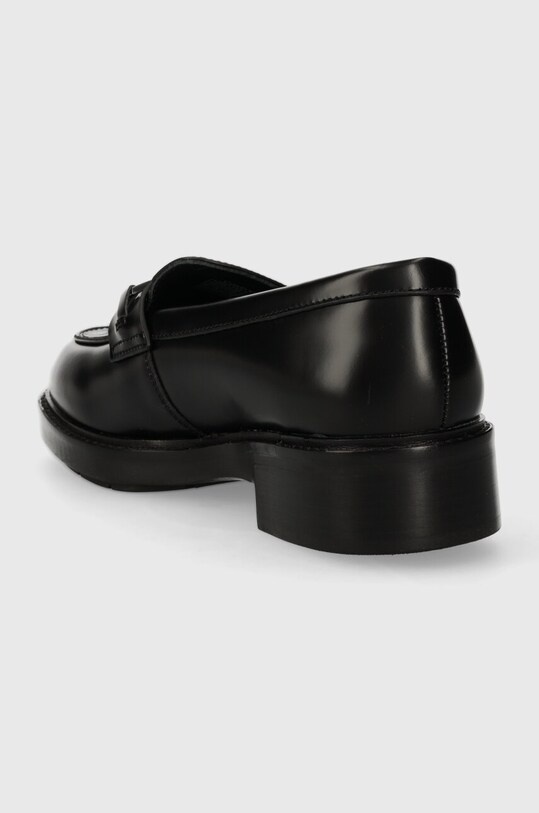 Încălțăminte Calvin Klein mocasini de piele RUBBER SOLE LOAFER W/HW HW0HW02006 negru