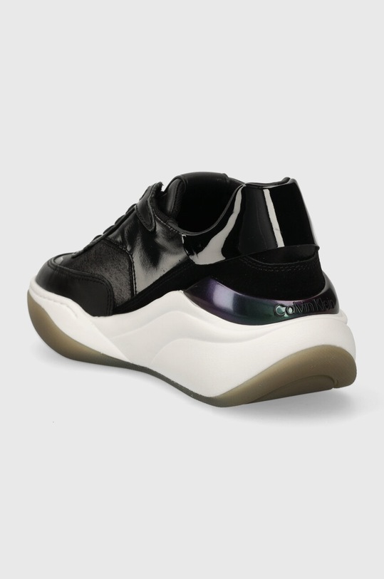 Obuwie Calvin Klein sneakersy CLOUD WEDGE LACE UP-PEARLIZED HW0HW02040 czarny