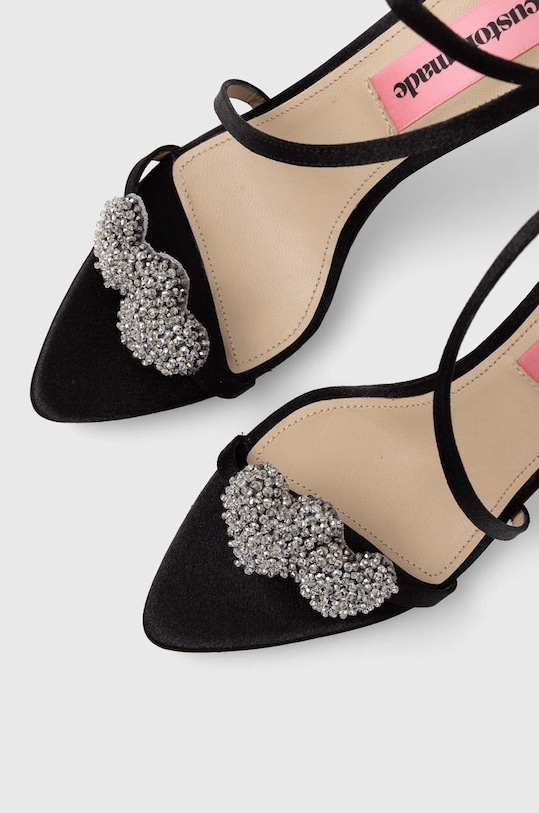 Custommade szandál Amy Satin Heart fekete 000401098.993