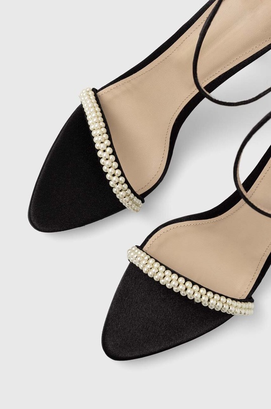 Πέδιλα Custommade Alma Satin Pearl μαύρο 000402095.993