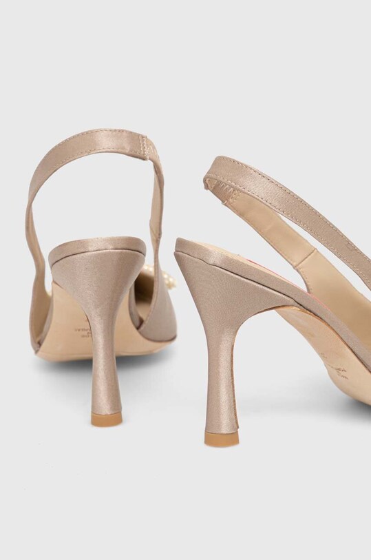 Încălțăminte Custommade pantofi cu toc Ayanna Satin Pearl 000402096.615 maro