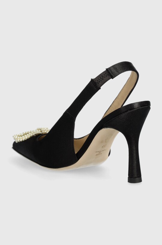 Încălțăminte Custommade pantofi cu toc Ayanna Satin Pearl 000402096.993 negru