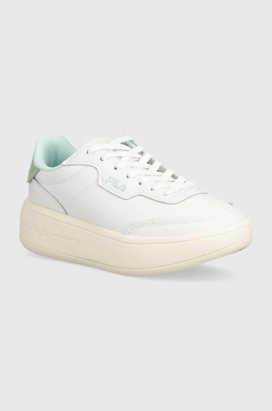 Kožené tenisky Fila Premium platforma biela FFW0337