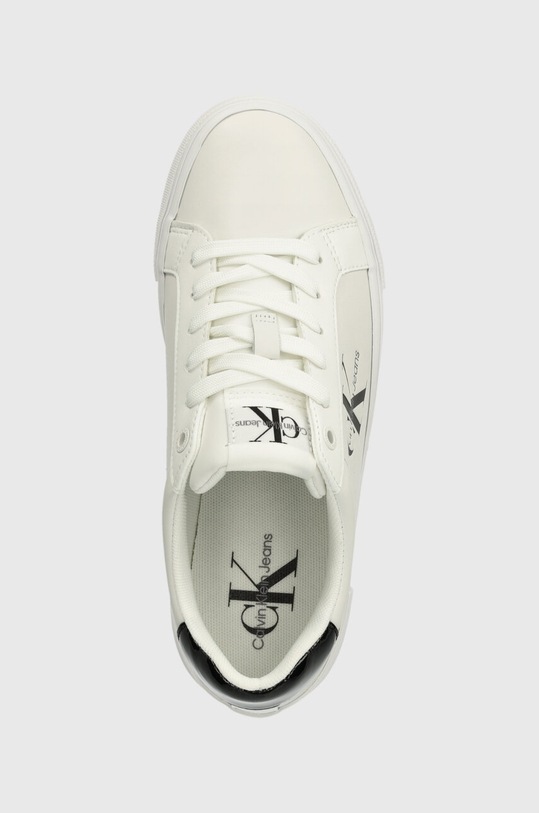 Calvin Klein Jeans sneakers BOLD VULC FLATF LOW LACE LTH ML bianco YW0YW01294