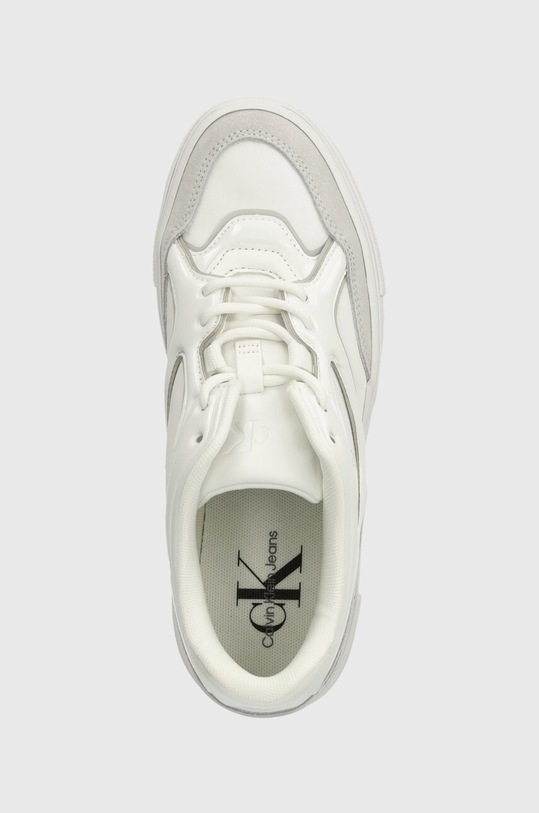 Calvin Klein Jeans sportcipő BOLD VULC FLATF LACE MIX MG LUM fehér YW0YW01295