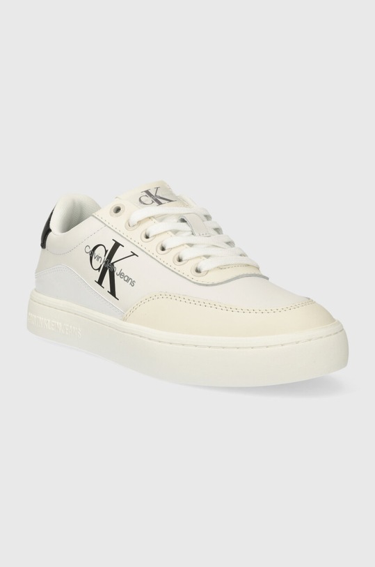 Calvin Klein Jeans sneakersy CLASSIC CUPSOLE LOW LACE LTH ML YW0YW01296 biały SS24